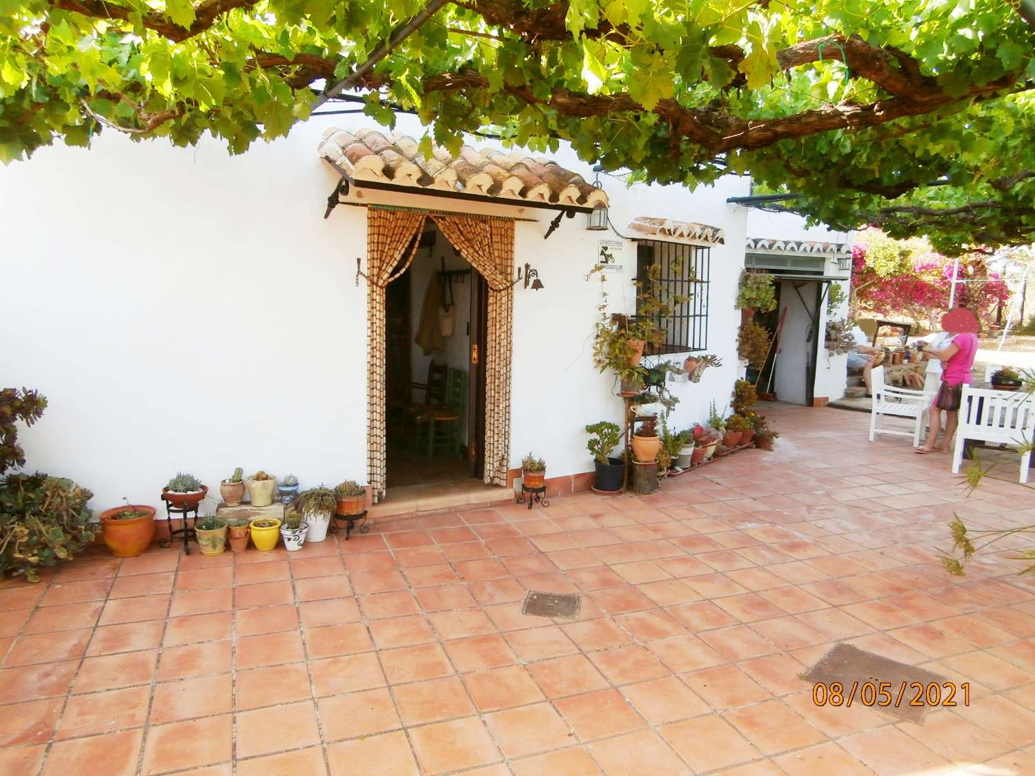 Casa de campo pareada en excelente estado, estilo Andaluz con plantación de cítricos, pozo propio, terreno y huerto, totalmente vallado y buen acceso.